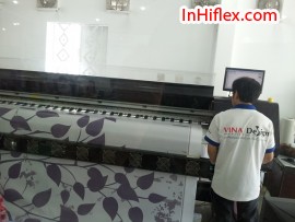 Hiflex cùng in khổ lớn giá rẻ cho phông nền hoa văn trang trí
