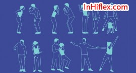 Hình ảnh của những tấm quảng cáo khiêu vũ