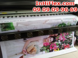 In ảnh cưới lên phông bạt, phông bạt đám cưới khổ lớn từ hiflex
