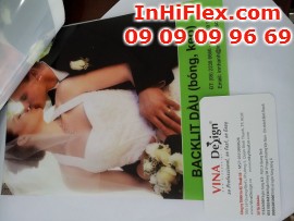 In backlit film hình ảnh cưới cho showroom áo cưới cao cấp