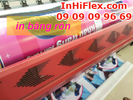 In băng rôn giá rẻ chất liệu hiflex tại Công ty TNHH In Kỹ Thuật Số - Digital Printing