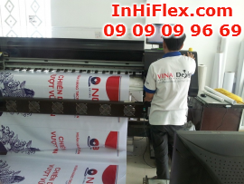 In băng rôn hiflex chất lượng, thân thiện với môi trường cho quảng cáo các doanh nghiệp, dịch vụ