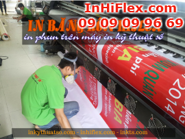 In băng rôn hiflex khai trương quán bia hơi