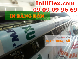 In băng rôn quảng cáo, in bạt hiflex dày, treo băng rôn ngoài trời lâu ngày