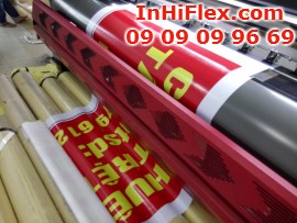 In băng rôn treo ngang đường, in băng rôn hiflex ngang