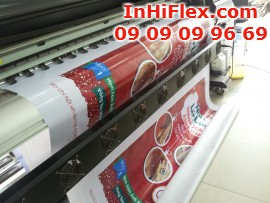 In banner hiflex mừng Giáng Sinh chào khuyến mãi