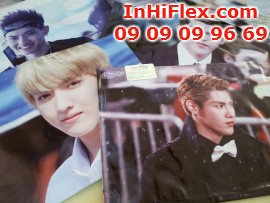 In banner hình ảnh thần tượng Kpop số lương lớn với chất liệu hiflex