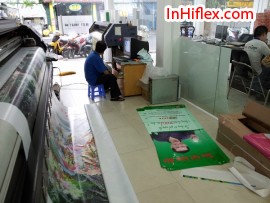 In bạt khổ lớn cho làm phông nền cho lễ Phật Đản