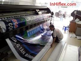 In bạt khổ lớn làm phông nền buổi họp hội đồng hương