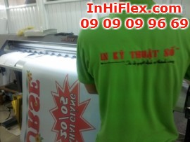 In decal giá rẻ, in tem nhãn decal giá rẻ, gia công bế trên máy bế Mimaki Nhật