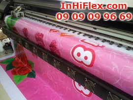 In hiflex băng rôn chào mừng 8/3 Trao gửi yêu thương