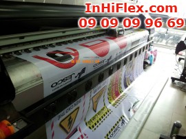 In hiflex giá rẻ, in hiflex phông nền, in hiflex băng rôn quảng cáo cho showroom ôtô Ford