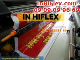 In hiflex khổ lớn làm phông nền cho tiệc cuối năm