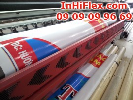 In hiflex quảng cáo làm bảng hiệu khổ lớn, phông nền quảng cáo khổ lớn