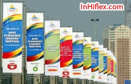 In hiflex quảng cáo ngoài trời không xuyên sáng