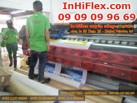 In hiflex xuyên sáng làm bảng hiệu hộp đèn