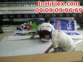 In khổ lớn hiflex làm banner quảng cáo ngoài trời cho Dalat Milk