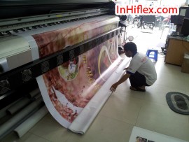 In khổ lớn làm phông nền cho tổ chức đám cưới