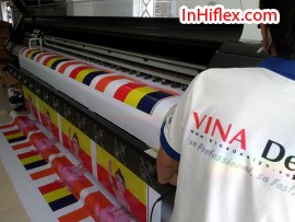 In phun khổ lớn số lượng lớn cờ phướn cho Chùa