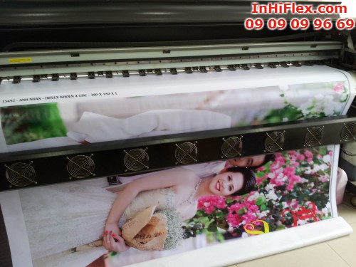 In ảnh cưới lên phông bạt, phông bạt đám cưới khổ lớn từ hiflex